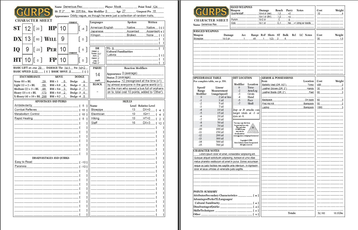 Gurps Fantasy 4ed