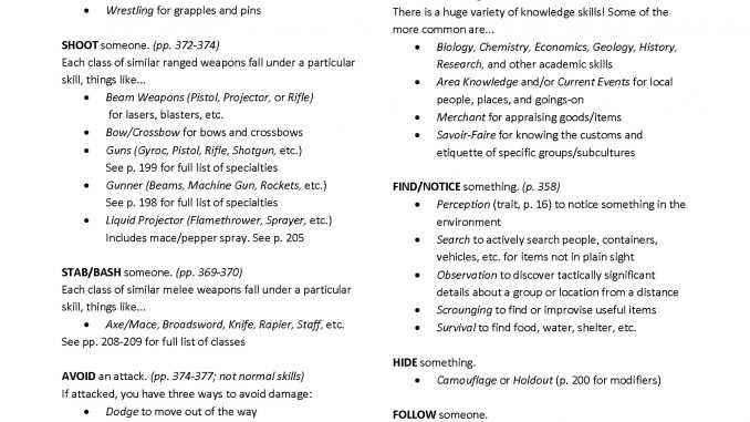 Skills Guide